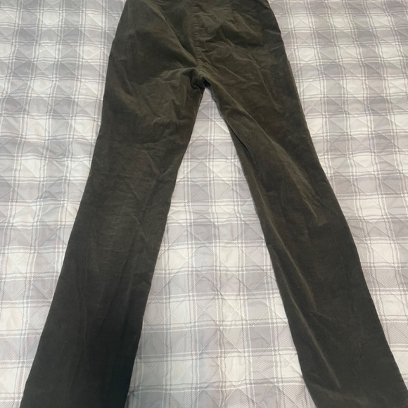 Pretty Garbage, women pants, M (size 2), dark green, flare - Picture 2 of 5